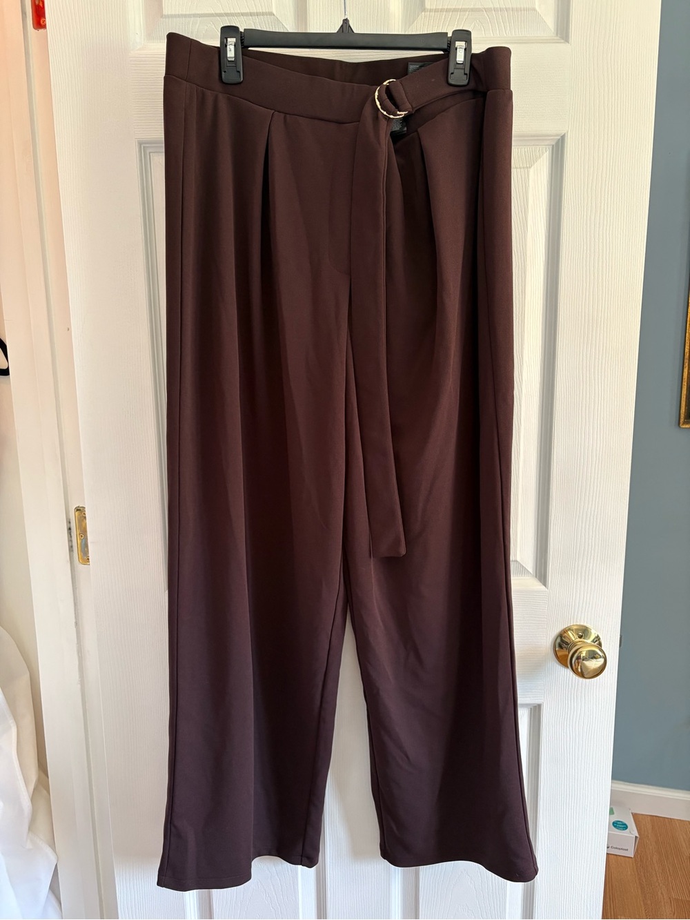 H&M | Wide-Leg Belted Pants